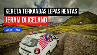 Kereta kami Tersangkut lepas seberang jeram cantik Iceland Ep 4 [upl. by Ryann]