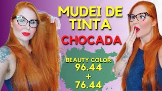 MUDEI DE TINTA BEAUTY COLOR 9644  7644 MISTURINHA  FAMÍLIA DIY [upl. by Yelhak545]