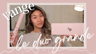 QUICK AND EASY CURLS TRYING THE LANGE LE DUO GRANDE AIRFLOW  Nadia Ngo [upl. by Naginarb]