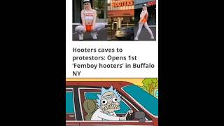 Hooters caves to protestors opens 1st ‘Femboy hooters’ in Buffalo NY [upl. by Zina]