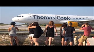 Skiathos Island Airport JSI Plane Spotters [upl. by Ahsitak]