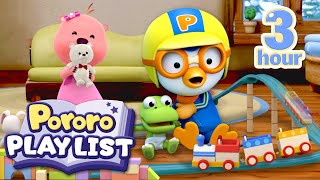 ★3 Hours★ Taking care of Little Baby  Learn Good Habits with Pororo  Cartoon amp Kids Animation [upl. by Aldwin]