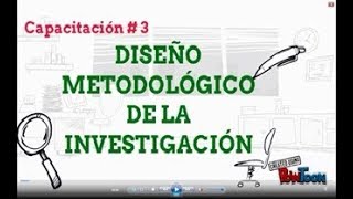 ¿Cómo hacer el Diseño Metodológico de la Investigación de tu tesis  Capacitación  3 [upl. by Yves687]