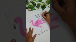 Teachers day handmade greeting card ideas for school activity handprint fingerprint madebymayuri [upl. by Shipman870]