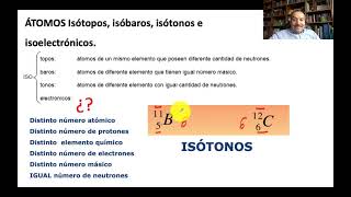 Isótopos isóbaros isótonos e isoelectrónicos [upl. by Josselyn]