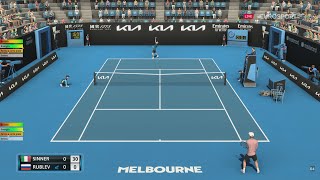 Jannik Sinner VS Andrey Rublev  AUSTRALIAN OPEN 2024  Tennis Elbow 4  Gameplay [upl. by Neerom831]