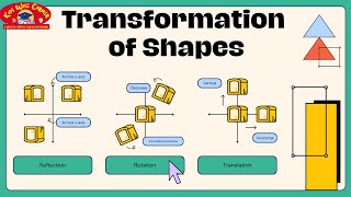 Reflection Rotation and Translation for Grade 7 Students  Transformation of Shapes [upl. by Mountfort]