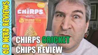 EATING BUGS  NEW Chirps Cricket Chips FOOD REVIEW 🐛  As Seen On SHARK TANK [upl. by Nailluj]