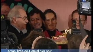 Ségolène Royal à la fête des 80 ans de Léon Fatous mais ne séduit pas les cadres [upl. by Jerol]