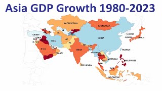 Asia GDP Growth 19802024 [upl. by Yrebmik]