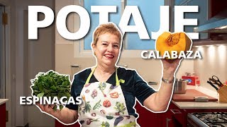 🥣 POTAJE de CALABAZA y ESPINACAS [upl. by Adela]