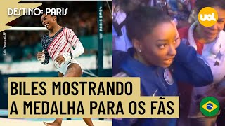 OLIMPÍADAS 2024 OLHA COMO É PESADA SIMONE BILES VAI A BOTECO E DEIXA IRMÃ SENTIR PESO DO OURO [upl. by Ijneb890]