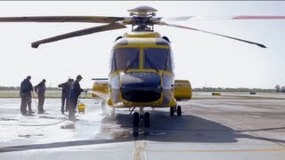 Lift Off BP Offshore Employees Helicopter Commute [upl. by Thom]