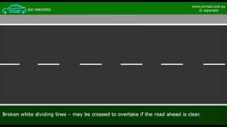 Lane Marking  Animated Driving Lessons by Onroad Driving School [upl. by Bedell]