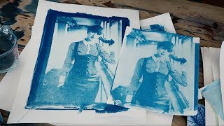 Cyanotype Printing  My First Go amp FAIL [upl. by Stanislaus315]