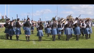 City of Edinburgh Pipes and Drums at Dunbar 2015 [upl. by Tabber]