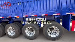 5 axle fence cargo trailer 17 meters long trailer sale for West Africa [upl. by Elbert825]