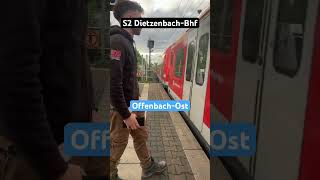 OffenbachOst Einfahrt RB423S2➡️DietzenbachBhf sbahn shorts [upl. by Africa]