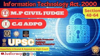 Appellate tribunal amp Appeal to high court  Sec 48 to 64  Chapter 10  Information Technology Act [upl. by Raman]