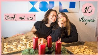 Ich BACKE WEIHNACHTSKEKSE mit meiner SCHWESTER  Vlogmas 10 [upl. by Aisinut]