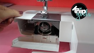 Tutorial spoeltje maken amp naaimachine inrijgen  KNIPgirls Rachel [upl. by Tiloine126]