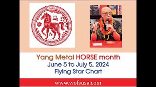 June 2024 Flying Star  Yang Metal Horse Month [upl. by Prinz]