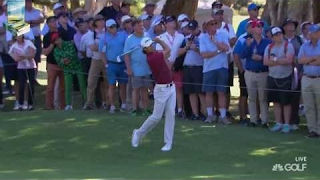 Aaron Baddeleys Brilliant Golf Shots 2016 Emirates Australian Open Tournament [upl. by Rehsa641]