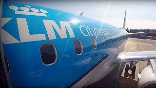 KLM EMBRAER 175 Business  OSLO  AMSTERDAM [upl. by Meggie]