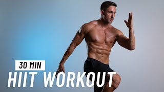 30 Min Fat Burning HIIT Workout  ALL STANDING  No Equipment No Repeat [upl. by Keldon204]