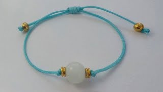 TUTORIAL COMO HACER ESTA PULSERA COQUETA FÁCIL Y RÁPIDA [upl. by Edouard]