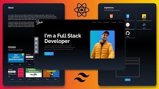 React JS amp Tailwind CSS Responsive Website  Beginner Friendly [upl. by Leber]