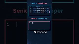 Junior developer vs senior developer  class Div  learn with R programing mobile html css js [upl. by Atteuqehs93]