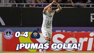 PUMAS GOLEA A MAZATLÁN LIGA MX CLAUSURA 2024 JORNADA 14  EN ZONA FUT [upl. by Leonsis967]