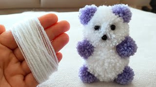 Amazing Teddy Bear Making with Wool  Super Easy Teddy Bear Make at Home  How to Make Teddy Bear [upl. by Swihart]