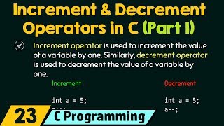 Increment and Decrement Operators in C Part 1 [upl. by Acillegna]