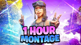 The LONGEST Fortnite Montage EVER 1 HOUR of the BEST Trickshots [upl. by Eenaj637]