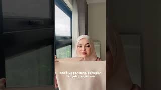 Tutorial shawl labuh depan belakang simple [upl. by Ennoitna643]