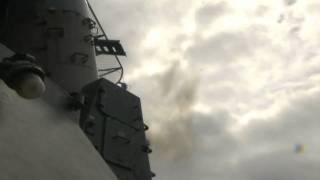 Navy 20MM Vulcan Cannon Ship Defense System Phalanx CIWS in Action [upl. by Ayisan]