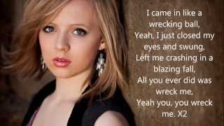 Wrecking Ball  Miley Cyrus by Madilyn Bailey Lyrics [upl. by Imik]