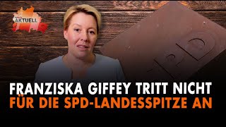 Franziska Giffey tritt nicht mehr für die SPD Landesspitze an [upl. by Lashonde]