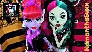 MONSTER HIGH MONSTER SCARITAGE OPERETTA AND SKELITA DOLL REVIEW VIDEO [upl. by Einrae]