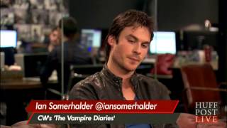 Ian Somerhalder on Huffington Post Live Full Interview [upl. by Bogart]