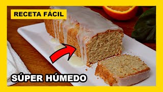 🔶 RECETA RÁPIDA BUDIN de NARANJA con harina integral y sin manteca vegano [upl. by Ciryl]