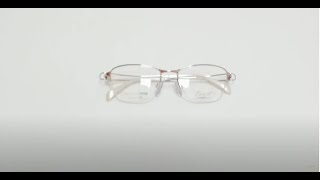 Charmant Line Art Eyeglasses Model XL2118 ColorGW Gold White [upl. by Aicilef82]