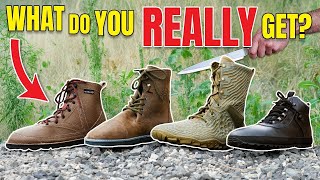 Top 4 barefoot hiking boots cut in half  Vivobarefoot  more [upl. by Zavras160]