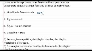 Separação magnética destilação fracionada destilação simples e tamisação [upl. by Harbard116]