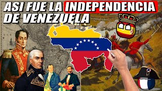 La INDEPENDENCIA de Venezuela en 8 MINUTOS su HISTORIA completa resumen y explicación [upl. by Anailli]