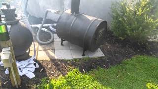 A successful wood fired pool heater [upl. by Leuqer]