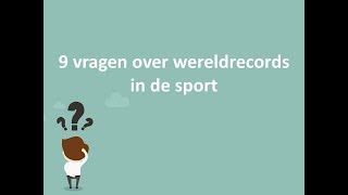 Quizvragen wereldrecords sport [upl. by Rida]