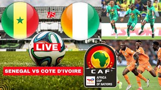 Senegal vs Cote DIvoire Live Stream Africa Cup of Nations AFCON Football Match Score Teranga Direct [upl. by Ahsiekyt]